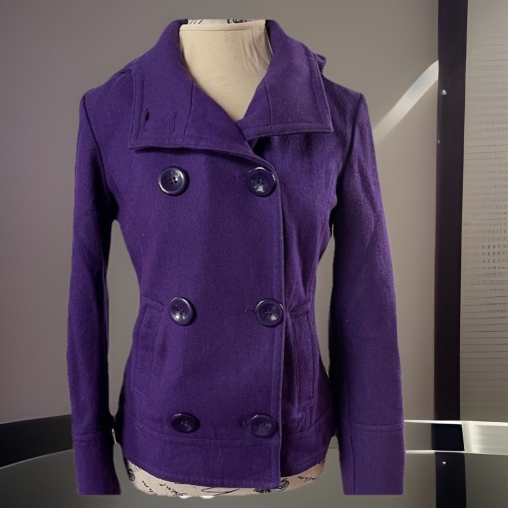 Brandon Thomas vintage  Purple Pea Coat small